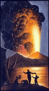 View of the great eruption of Mount Vesuvius on Sunday night August 8th 1779 from His Sicilian Majesty